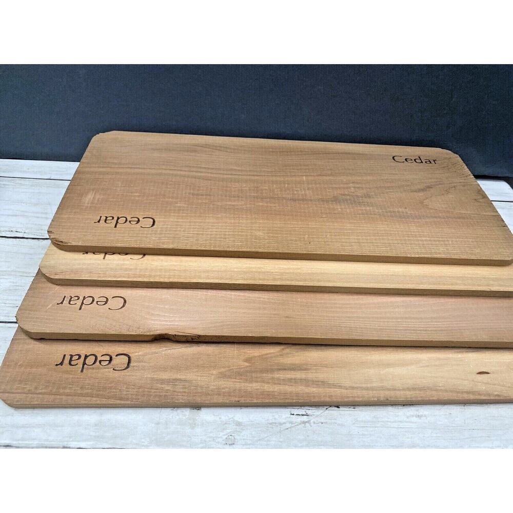 4 Grilling Planks Cedar Planks for Grilling Salmon, Fish, Meat and Veggies